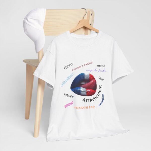 T-shirt unisexe coton épais FRENCH KISS – Image 2