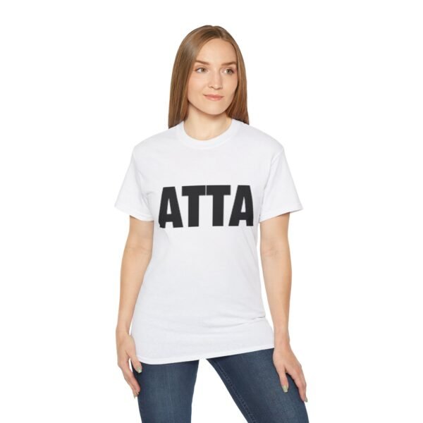 T-shirt unisexe épais coton Bold 'ATTA' – Image 6