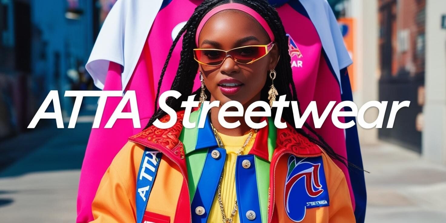 une image de très haute qualité avec l'inscription _ ATTA Streetwear. l'inscription doit etre respectée à la lettre l'image doit être de couleurs vives. un aspect street (2) - Copie